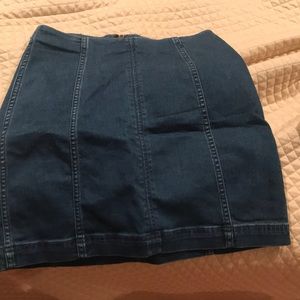Free people jean skirt